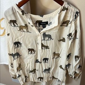 Karen Kane leopard shirt